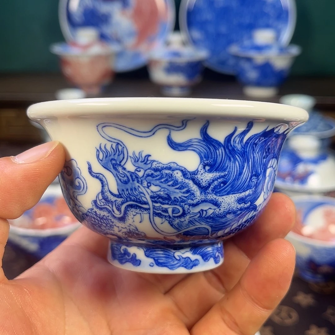 瓷片自成堂景德镇手工手绘
