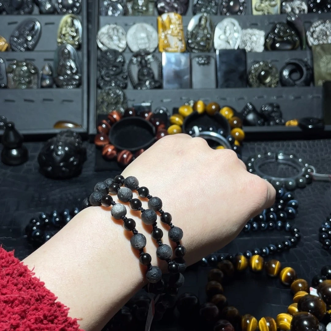 黑曜岩珠宝奇石未镶嵌燃*