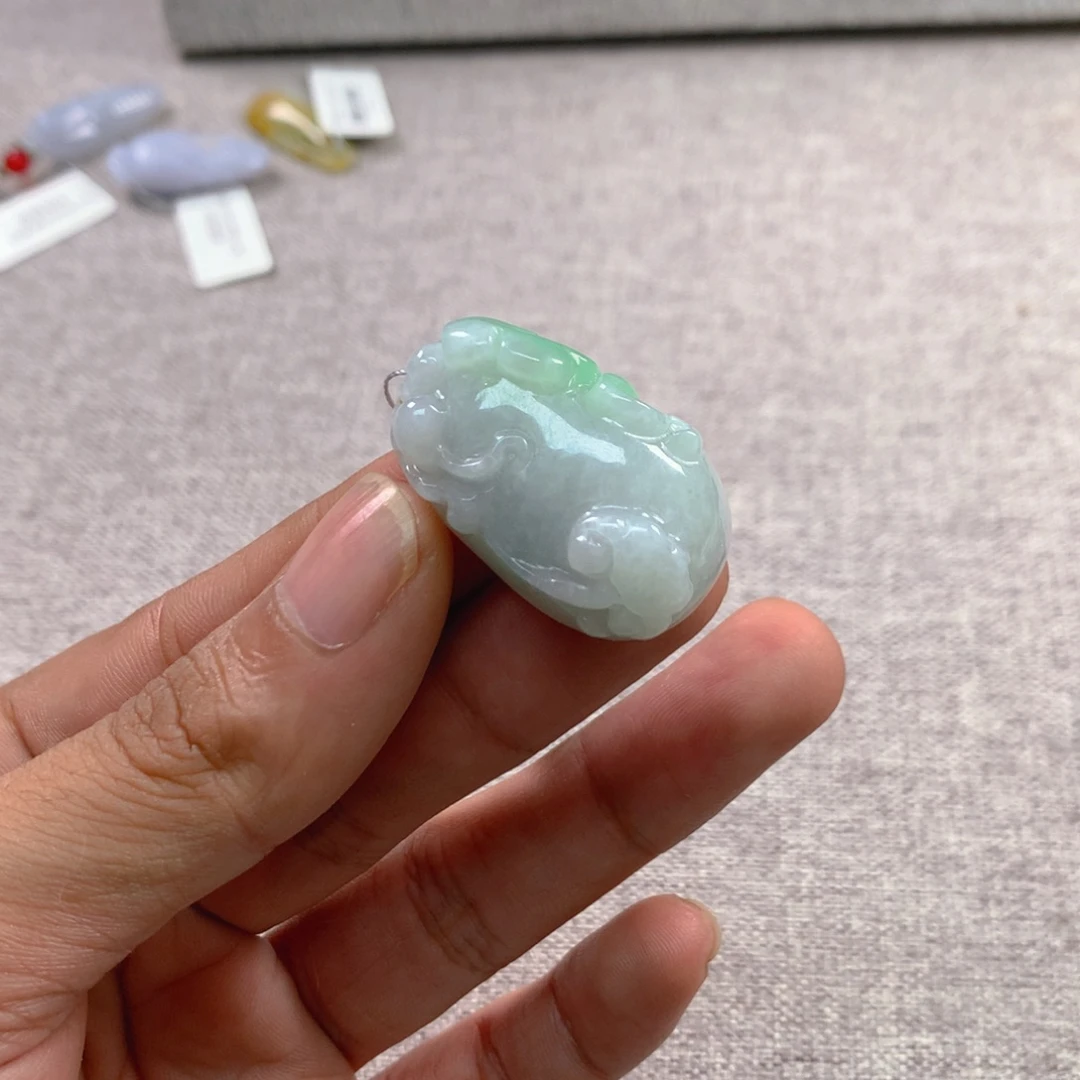颈饰未镶嵌翡翠天然缅甸A货翡翠