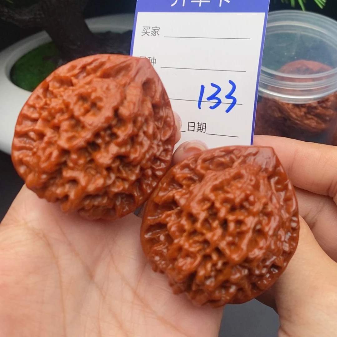 文玩核桃把件46官帽133