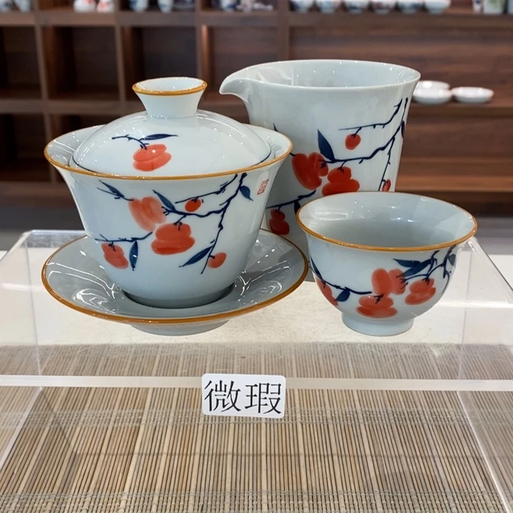 釉下老陶泥手工绘制