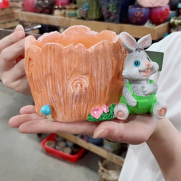 树枝材质摆件花盆