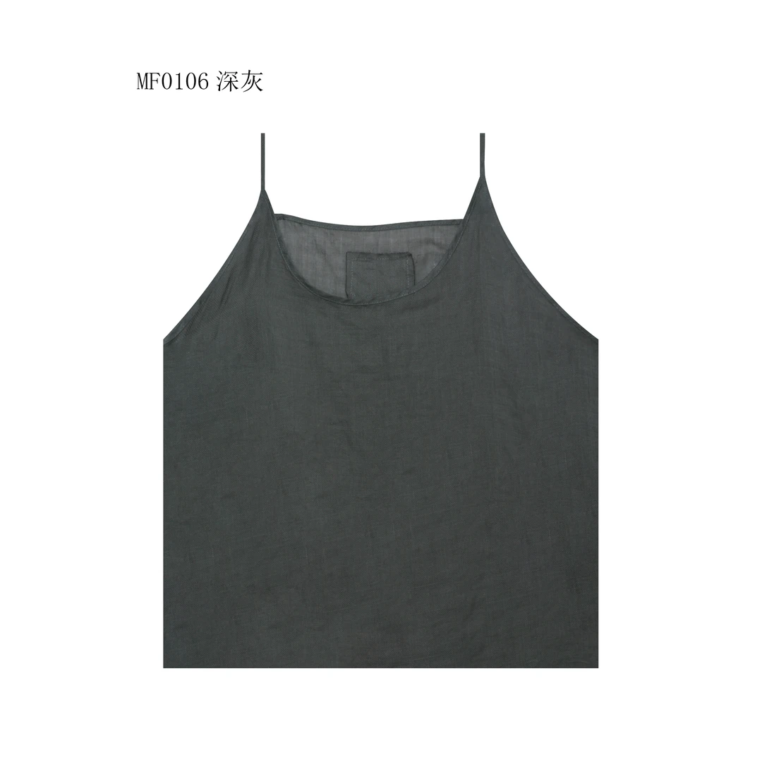 麻訪【麻訪家】MF0106深灰极简舒适百搭吊带