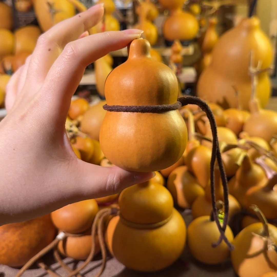 金***敏天然老皮葫芦手把摆件