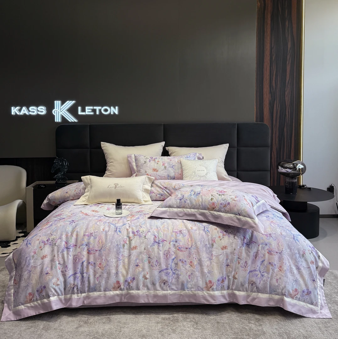 KASS LETON 全棉印花高奢四件套 谍影水色