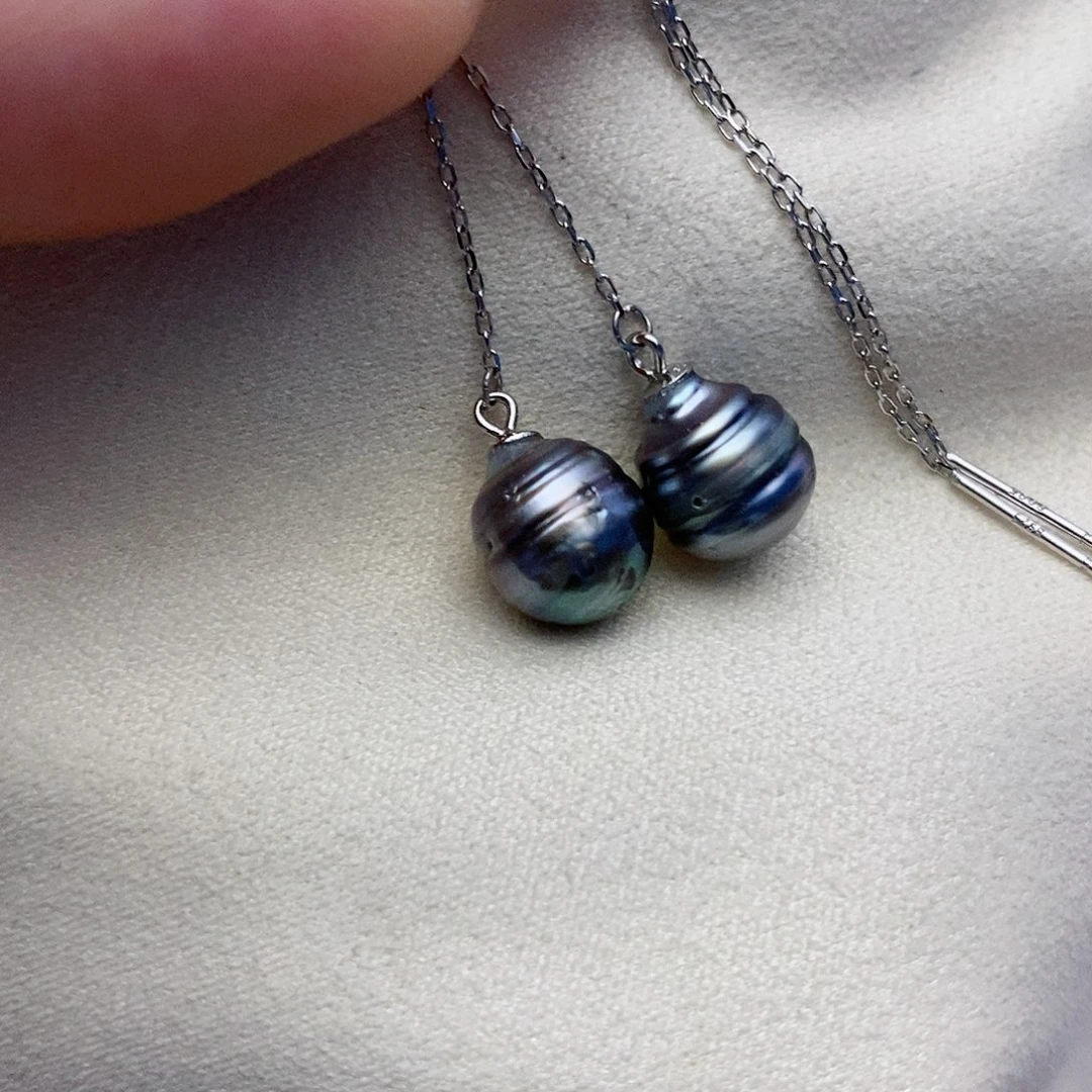 【闪购商品】银S925镶嵌海水珍珠耳饰