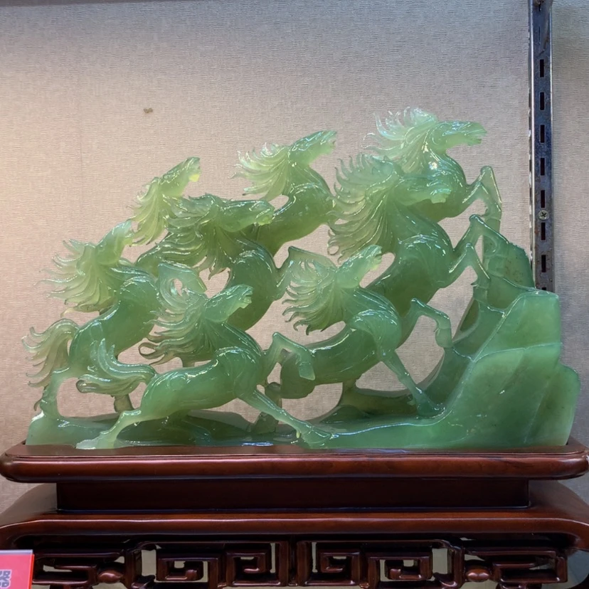 【闪购商品】蛇纹石玉未镶嵌摆件覆膜