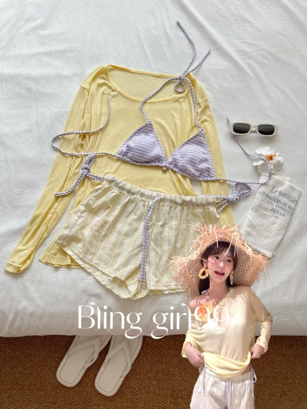 【半糖主义】少女甜美纯欲风夏日多巴胺比基尼时尚夏季辣妹度假泳衣