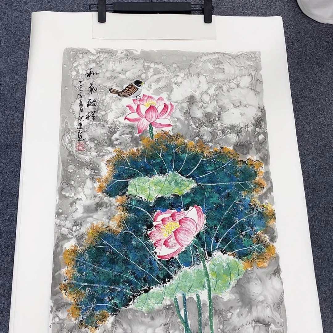 国画作品小姐姐放漏…