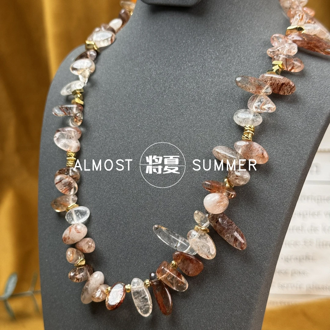 合金项链 【暗夜星辉】将夏-黑金超七碎石项链