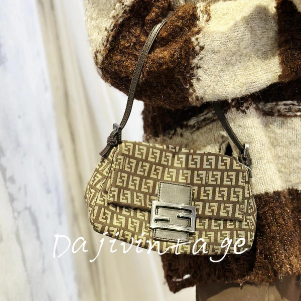 大吉中古/Fendi芬迪米粽老花小胖丁单肩包