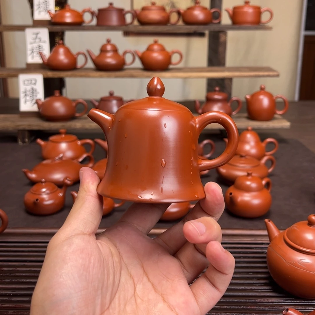 阿***猫紫砂茶壶精工金钟120cc