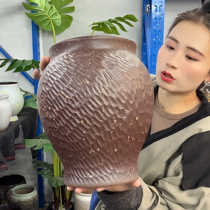 20×30 -粗陶花盆有孔-买买买