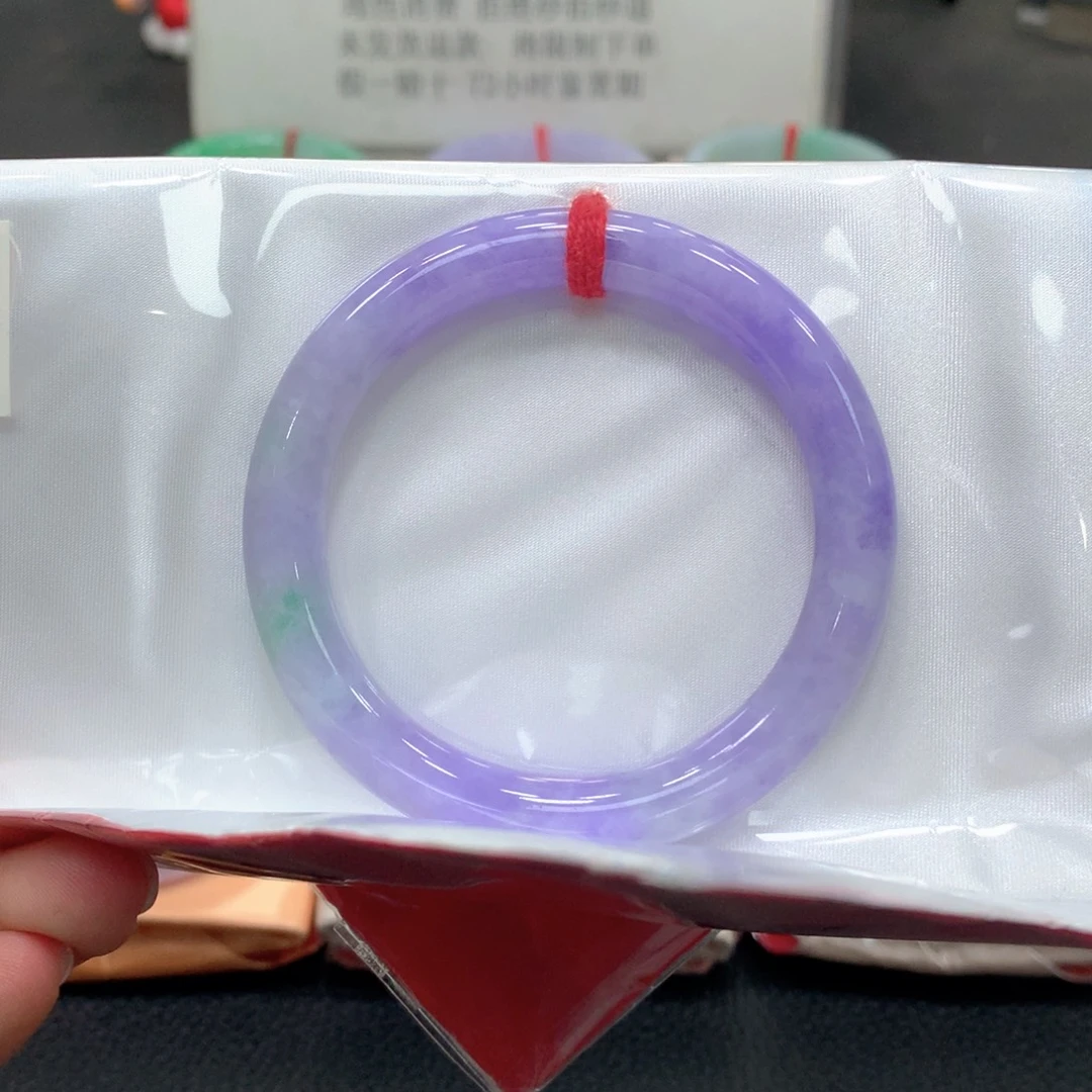 翡翠未镶嵌手镯54圆