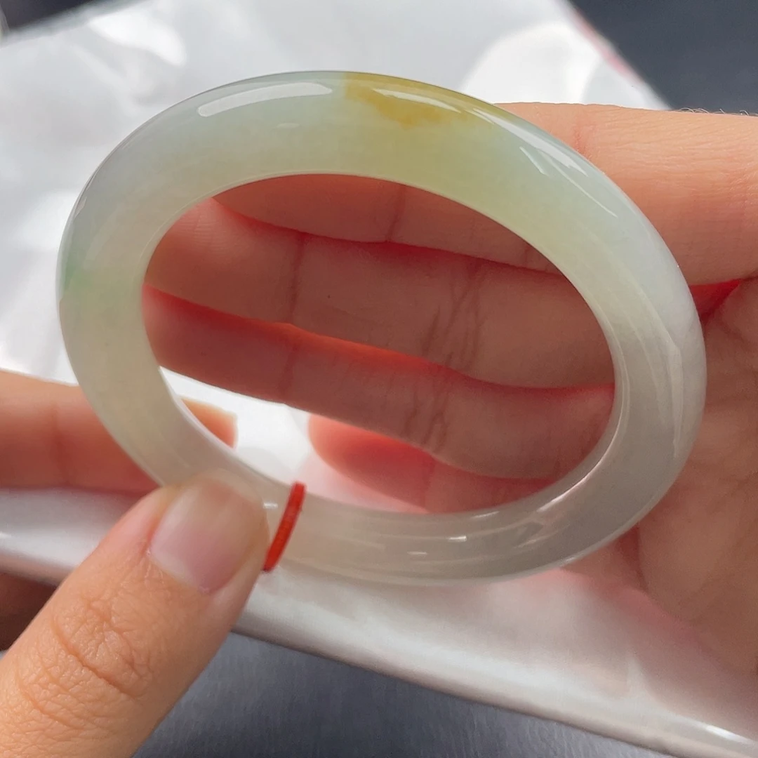 翡翠未镶嵌手镯（圆镯）5354圈