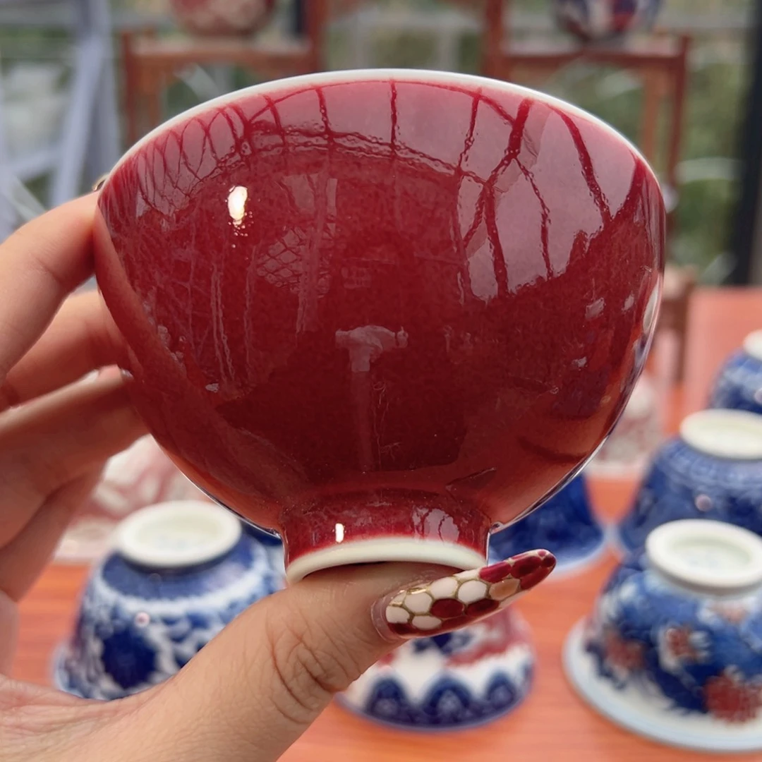 摆件景德镇毛仔柴窑主人杯