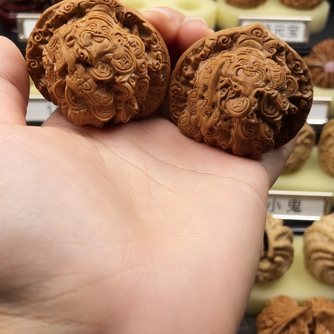 文玩核桃把件孤*?财神爷爷