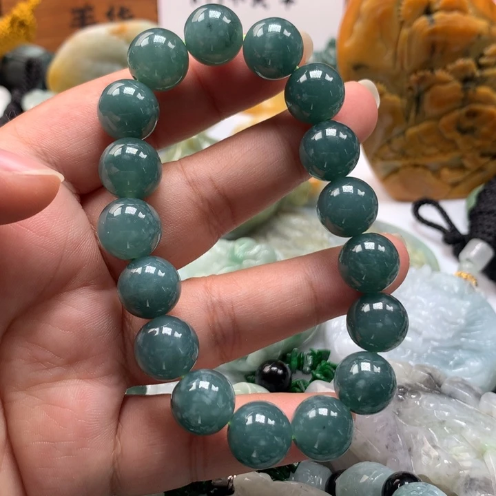 翡翠未镶嵌颈饰保真天然A货翡翠