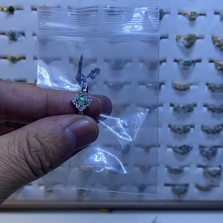 银S925镶嵌戒指翡翠戒指