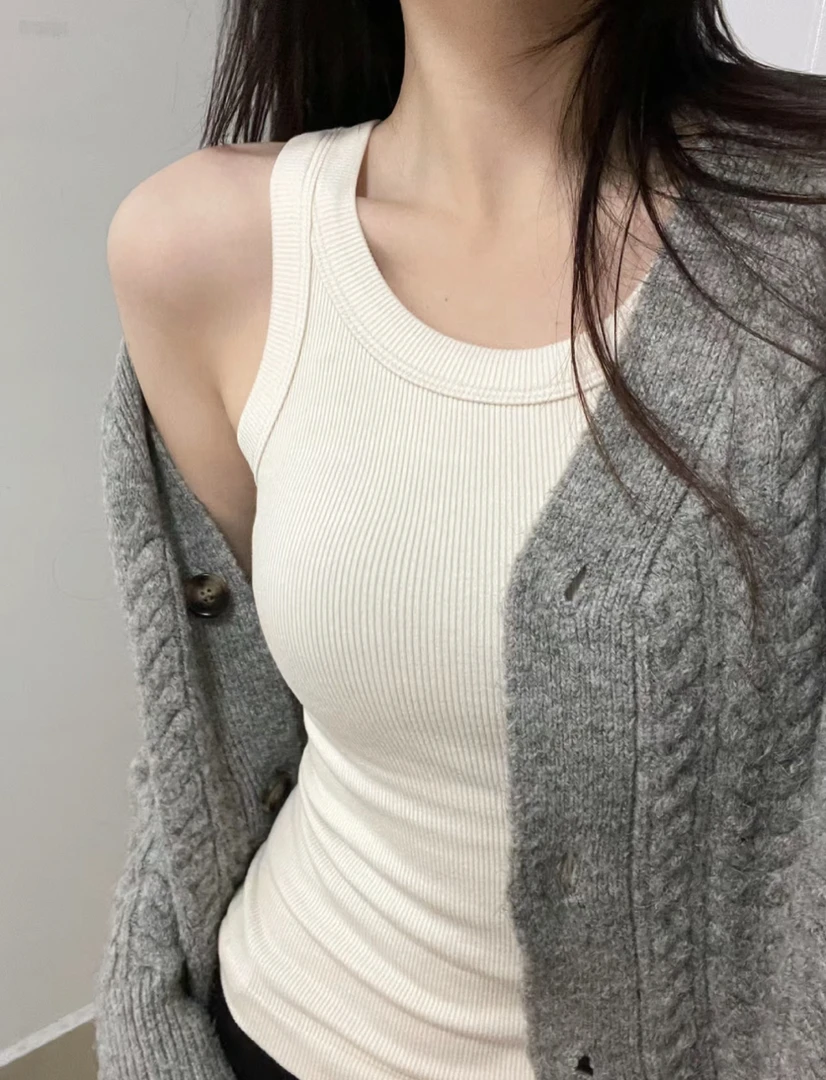 女装打底螺纹背心