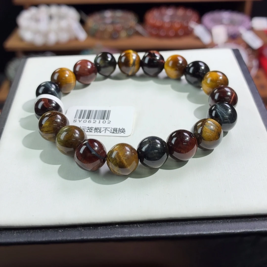 水晶未镶嵌手串10m彩虎眼