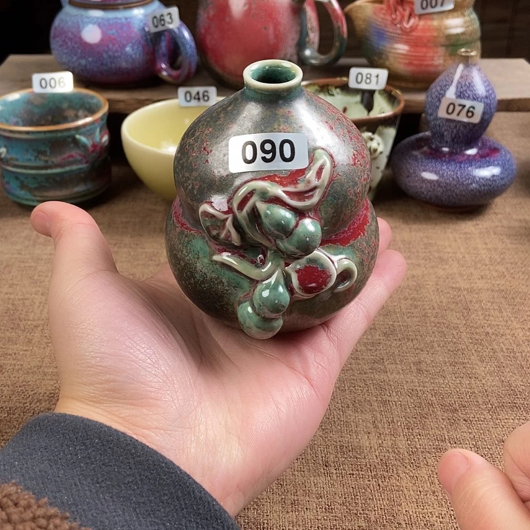 瓷片钧瓷茶壶茶具