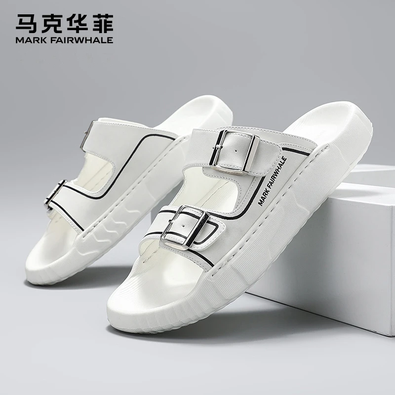 马克华菲拖鞋男夏季外穿踩屎感一字男拖户外涉水防滑百搭鞋子男款