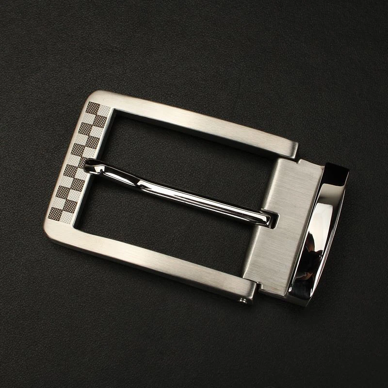 不锈钢男皮带头适合3.8cm扣头针扣裤腰带休闲百搭皮带扣男生腰带