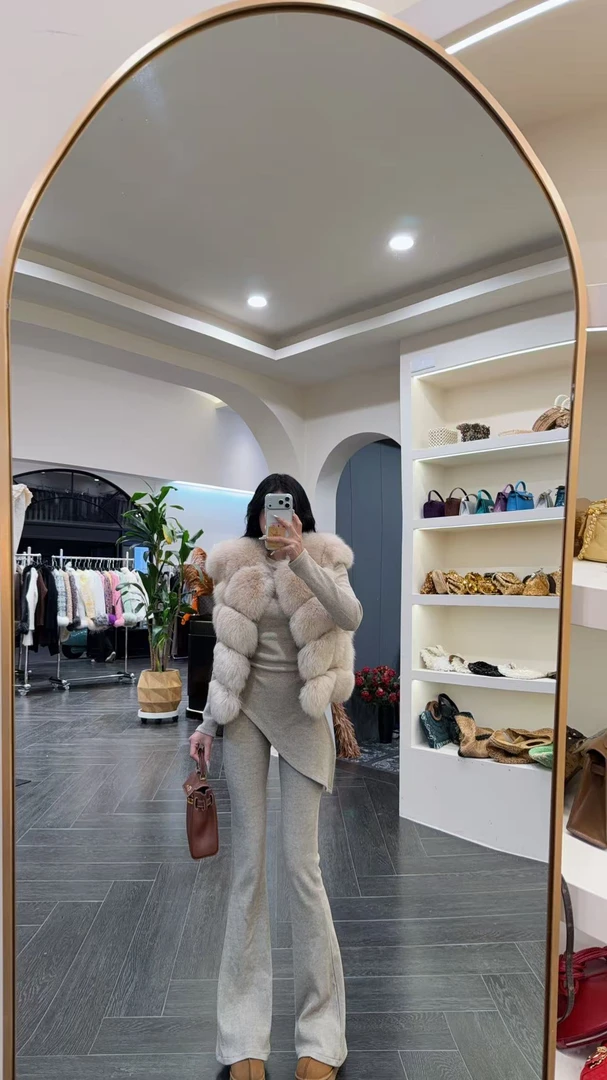 大气元（马甲）气质狐狸毛马甲