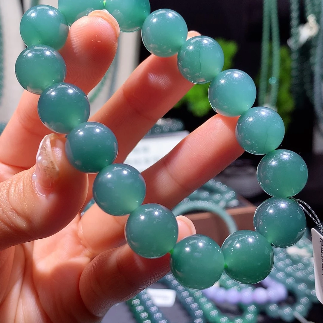 翡翠未镶嵌手链天然a货翡翠手串13mm