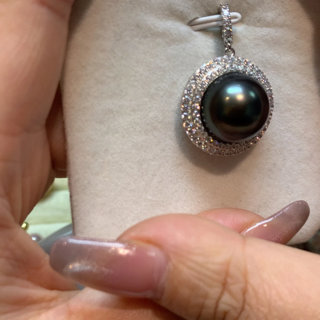 海水珍珠颈饰银S925镶嵌