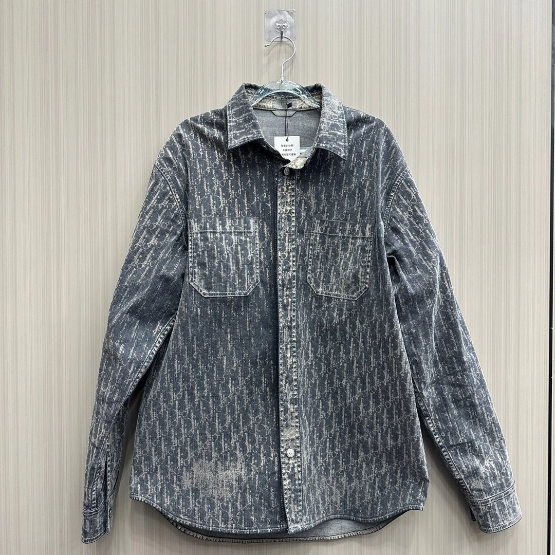 99新 DIOR/迪奥 满印闪粉衬衫外套 尺码：39 10153