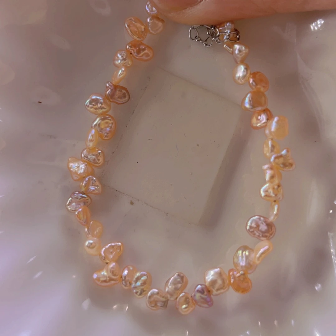 淡水珍珠手绳合金