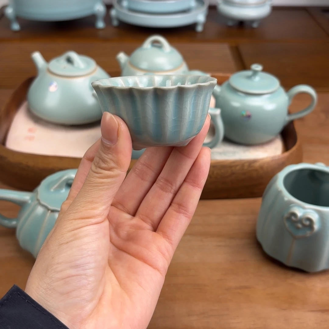 仿古釉南瓜杯一级品