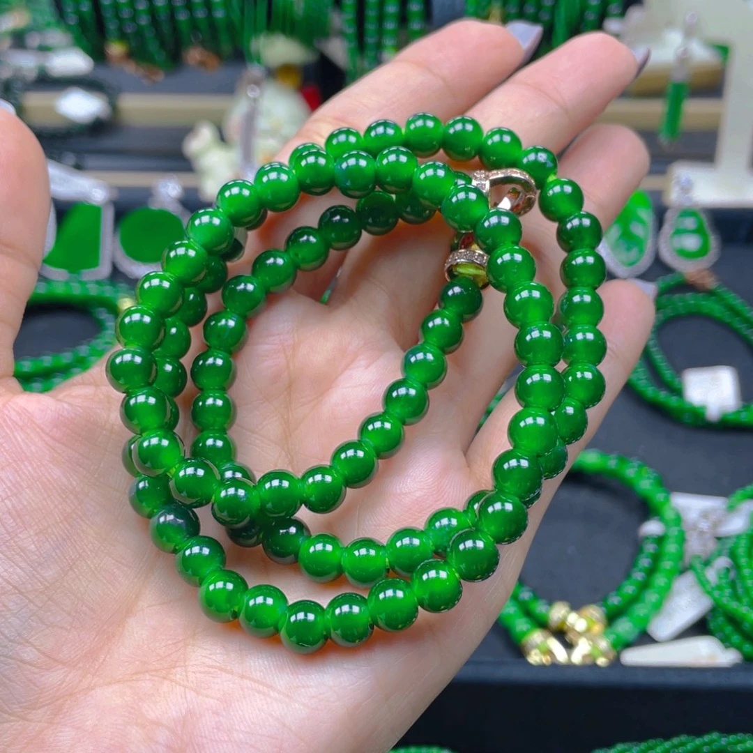 颈饰未镶嵌翡翠项链7