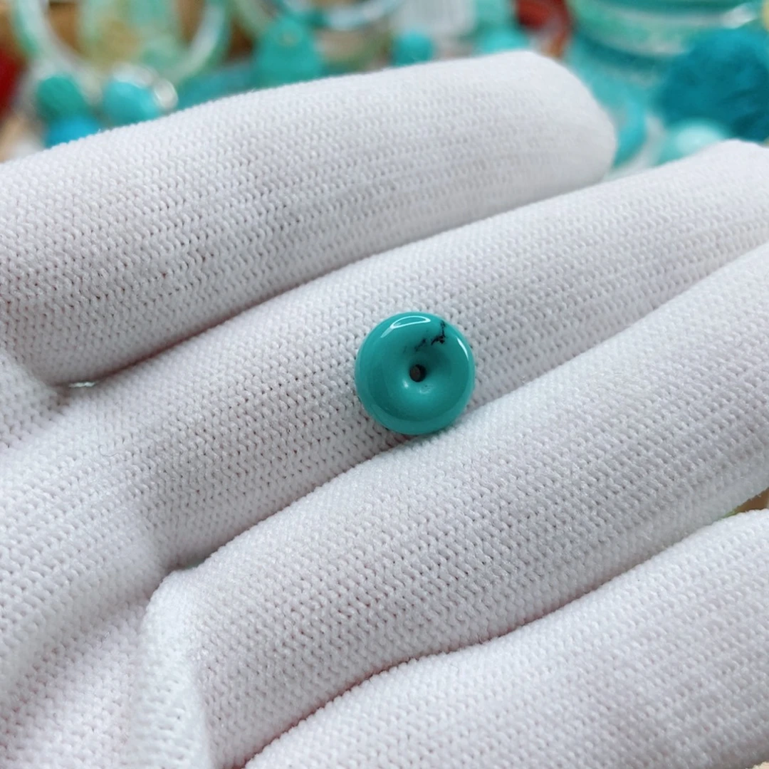 绿松石未镶嵌面包扣9.9mm