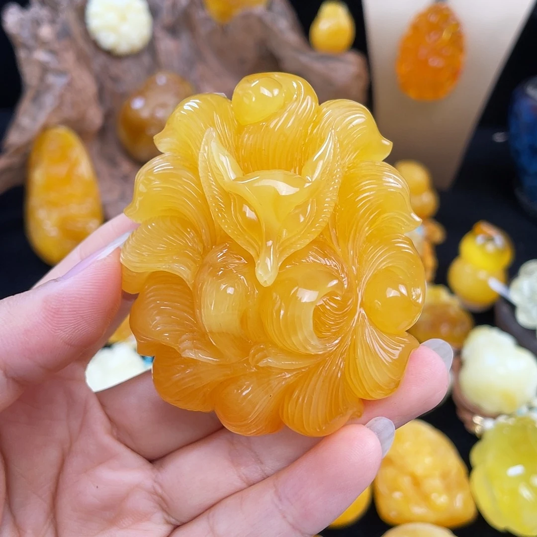 琥珀未镶嵌珠宝奇石