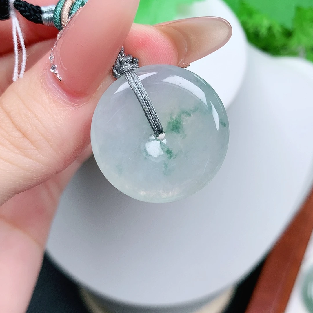 翡翠未镶嵌颈饰平安25-4.6
