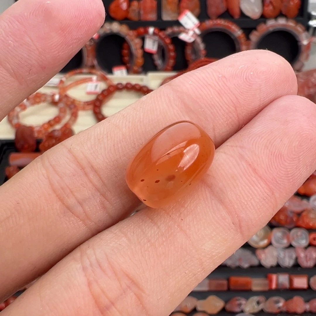 南红玛瑙未镶嵌颈饰枣珠