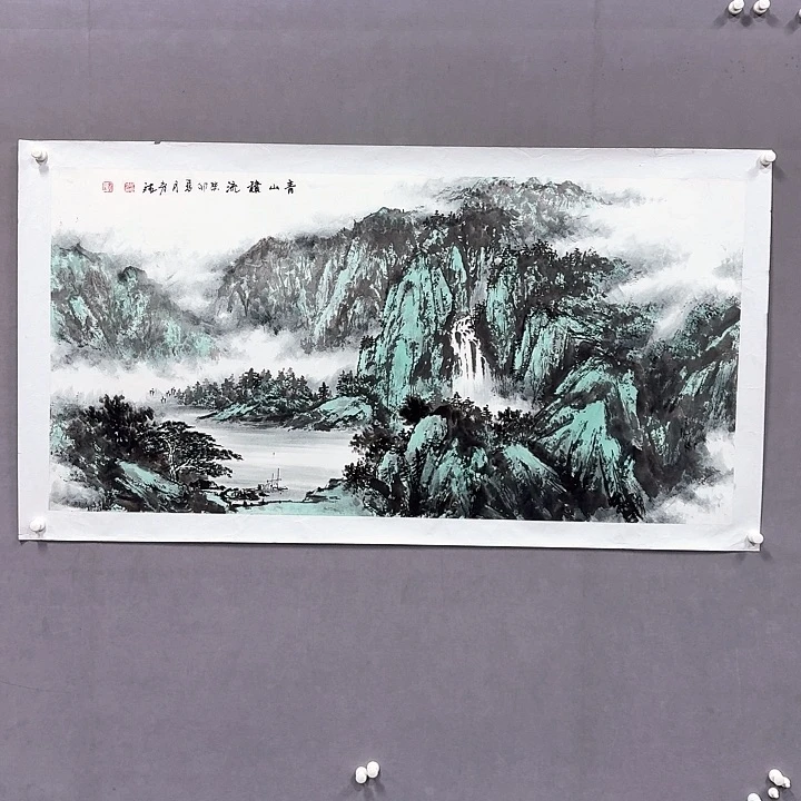 国画亲笔手绘放心去藏