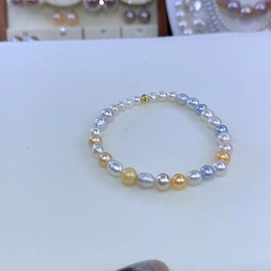 未镶嵌手绳淡水珍珠F