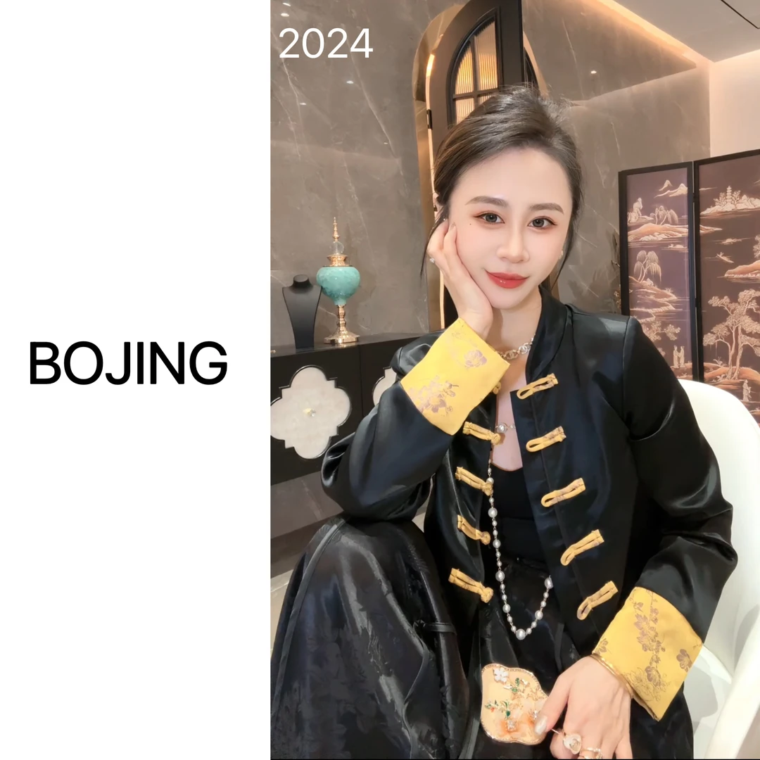 【九月风华】新中式醋酸垂感时尚修身显瘦春季短外套