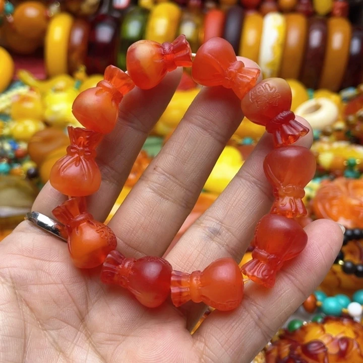 树脂制品25号雕刻手串