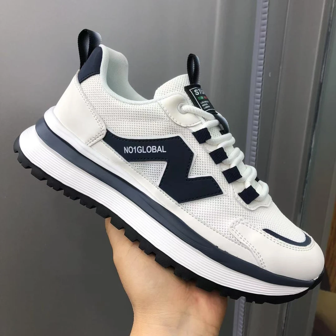 网面百搭休闲男士运动鞋潮鞋防滑时尚软底潮流飞织潮流透气夏季