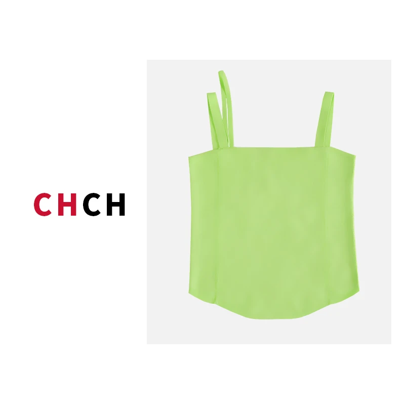 JY3BX2249新款时尚马克龙色系百搭背心吊带女