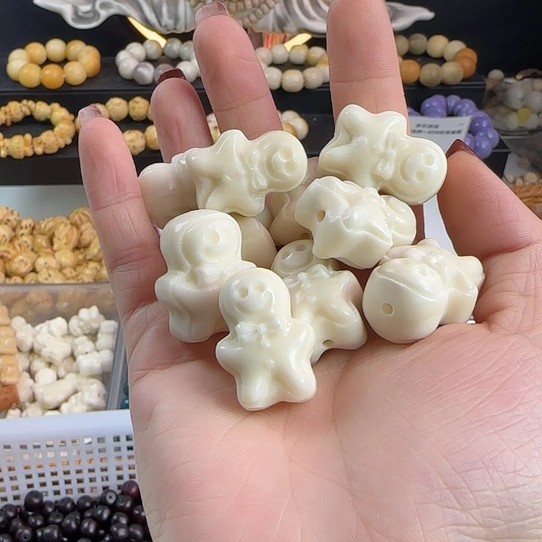 手串菩提根/象牙果全品不挑瑕疵牙果姜饼人10颗