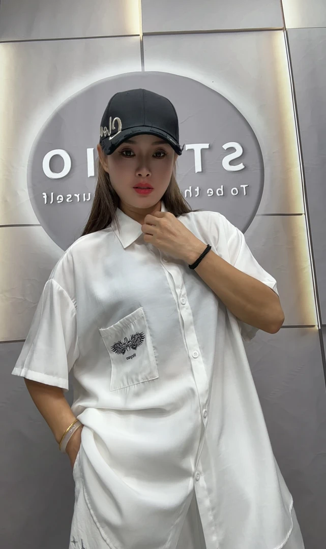 YB010新款大版短袖衬衫