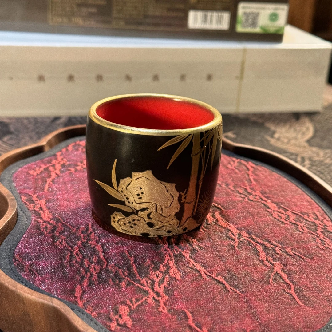 【福器】黑竹石杯（W0143）
