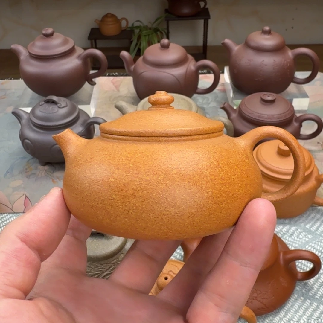 茶壶紫砂寒江 金黄段 150cc