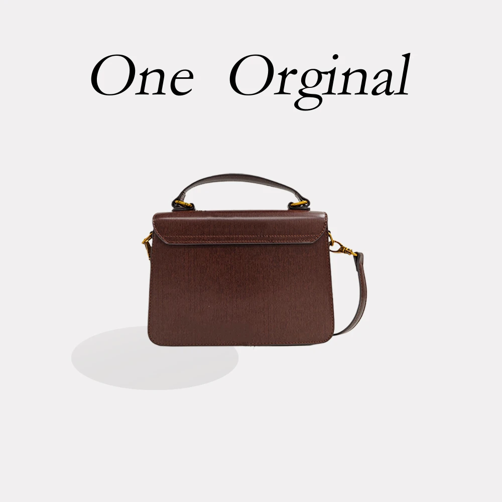 佑一【RAIN.CUN】FES-9325-棕小香风条纹韩版斜跨女士手提包